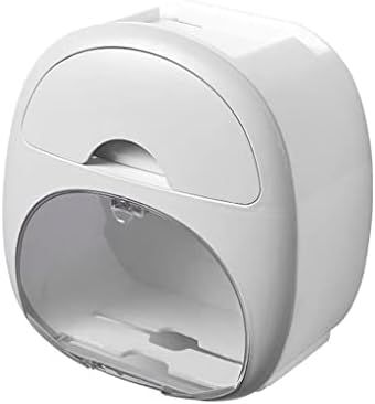Кутия за тоалетни принадлежности RENSLAT, инсталиране на стена, Контейнер за съхранение на тоалетна хартия, на роли за изпомпване, Водоустойчив