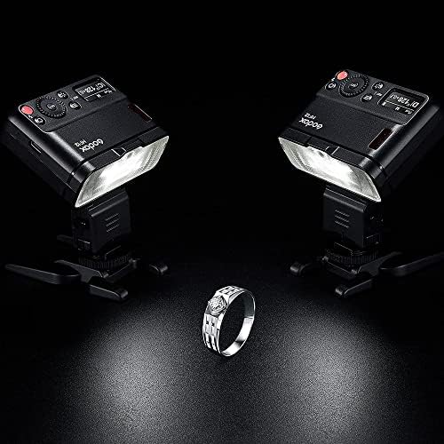 Макровспышка Godox MF12-K2 MF12 12 Вата с двойна подсветка TTL светкавица извън фотоапарата 2,4 G Безжична 0,01-с 1,7, акумулаторна литиево-йонна