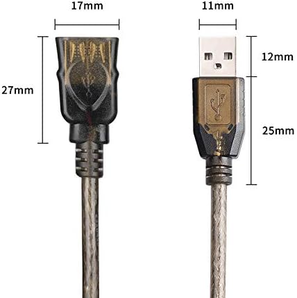 75-Крак USB удължител, GGMTY USB 2.0 Тип A, Кабел-удължител за активен ретранслатор от типа Мъж-жена 75 фута, Висока скорост от 480