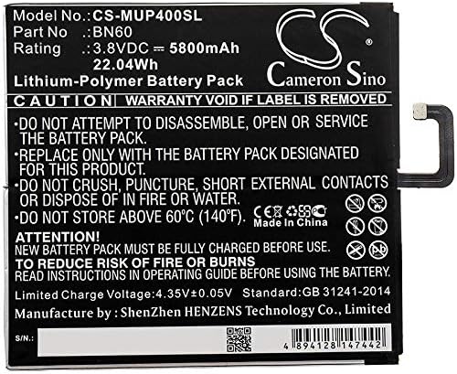 Нов взаимозаменяеми батерия Cameron Sino Подходящ за Xiaomi (5800 mah/22,04 Wh)