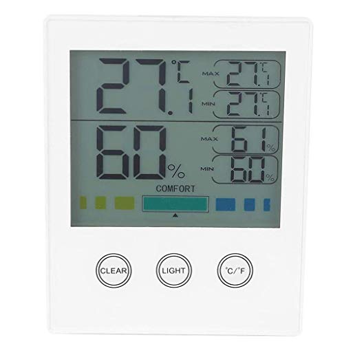 Стаен термометър WXYNHHD Дигитален термометър ниво на комфорт в помещението и влагомер Дигитален влагомер стаен термометър