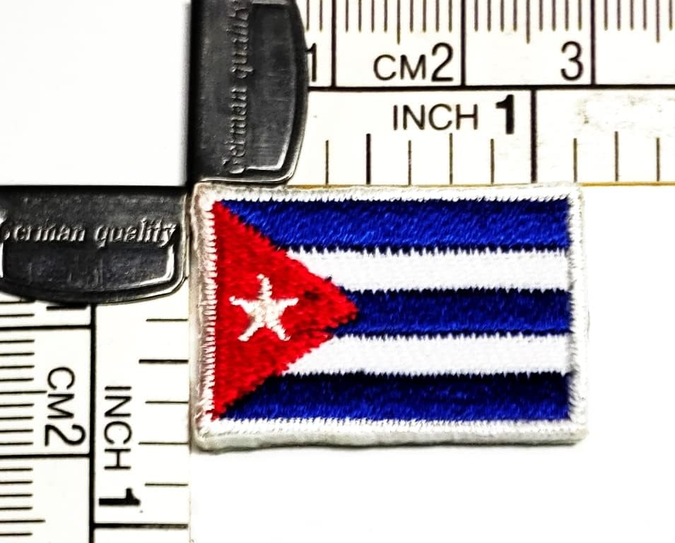 Kleenplus 0,6X1,1 инча. Мини-Куба флаг петна на страната Флаг кръпка за направи си САМ костюм емблемата на униформи тактически военен