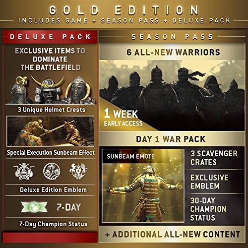 For Honor: gold edition включва допълнително съдържание + абонамент Season Pass) - Xbox One