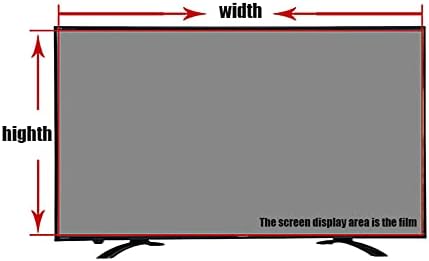 Защитно фолио за екрана на телевизора със синьо осветление 32-75 инча, защитно фолио за дисплей със защита от отблясъци/драскотини, премахва напрежението на очите и п