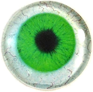 Зелен Човешкия Стъклено Око с Един Глазным Ябълка 25 мм с Протеини за Скулптури Таксидермии или Производство на Бижута Окачване Занаяти