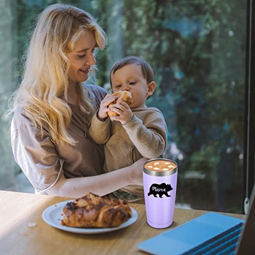 Пътен чаша с Джинджифил Медвежонком Мама teddy bear, Коледни подаръци за Деня на майката на рожден Ден на най-Добрата майка, Бъдещата