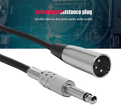 кабел minifinker 6,35 мм от мъжете към XLR-жена, по-малко смущения, кабел-адаптер с микрофон дължина от 30 см за акустично оборудване