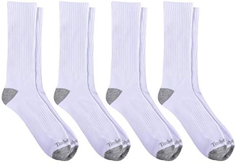 Мъжки чорапи Timberland с пълна възглавницата, 4 опаковки, Бели, Един размер
