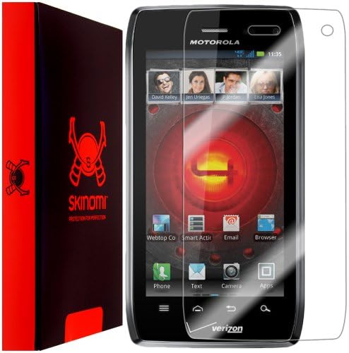 Защитно фолио Skinomi, Съвместима с Motorola Droid 4 Clear TechSkin TPU Anti-Bubble HD FILM