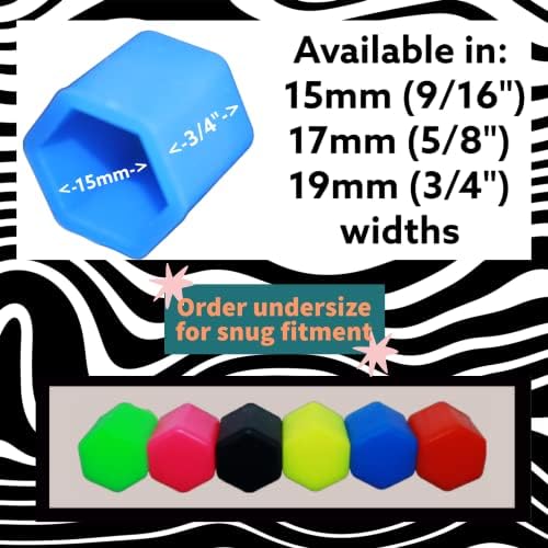 Разнообразни Цветни апликации върху гайки-уши, Комплект от 4 Подбрани по цвят капачки за състав на вентила на гумата. Плюс ключодържател с