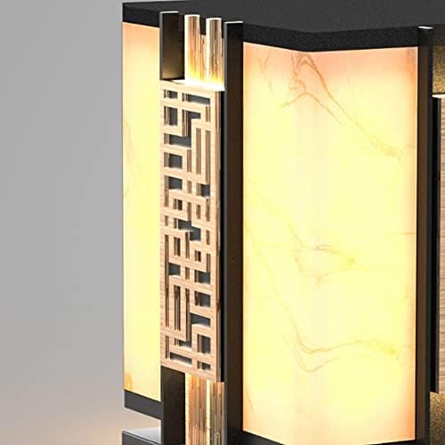 DLSixYi Открит Модерен Пощенски лампа, Кабелна led Лампа в Китайски стил, Лампа от неръждаема Стомана, IP65, Водоустойчив
