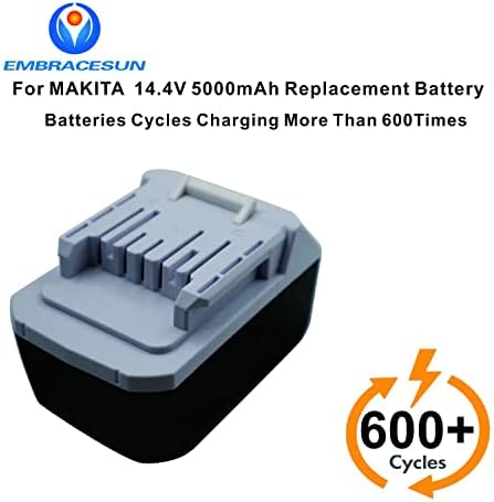 EMBRACESUN 5000 mah 18650 Батерия MAK14.4C Литиево-йонна Батерия 14,4 v Замяна за MAKIT 14,4 v Батерия BL1415G BL1413G 196375-4