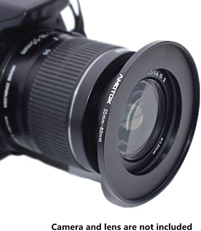 Адаптер за обектив на камерата от 55 мм до 82 мм, Преходни Пръстен с увеличаване на пръстен на филтъра от 55 мм до 82 мм, Съвместим С
