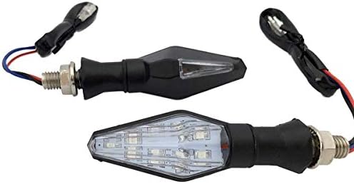 MotorToGo Черно Сериен Лампа Мигачи Led Мигачи Светлини Индикатори, Съвместими за Suzuki DR650SE