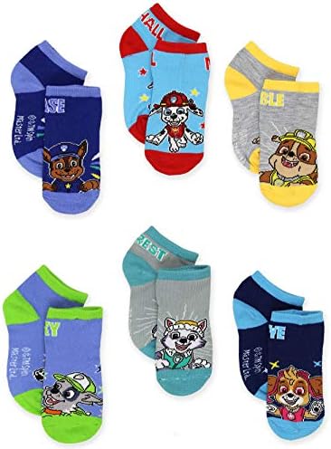 Комплект Чорапи Paw Патрул За Малки момчета от 6 Опаковки в Четвърт Стил