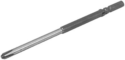 X-DREE 5m_m Кръгъл отвор за пробиване на 4m_m PH2 Магнитна метална крестообразная отвертка с дължина 4_n (Broca para destornillador Phillips de metal PH2 de 5 мм de vástago redondo de 5 мм, 4 '' de largo