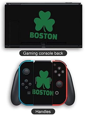 Етикети Boston Shamrock Стикер на Защитен Филм Персонални Стикер с Пълна Обвивка, която е Съвместима с Nintendo Switch