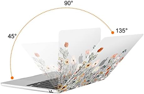 MOSISO е Съвместим с MacBook Air 13,6-инчов корпус 2022 2023 година на издаване A2681 M2 чип с Touch ID, пластмасов твърд калъф с градински