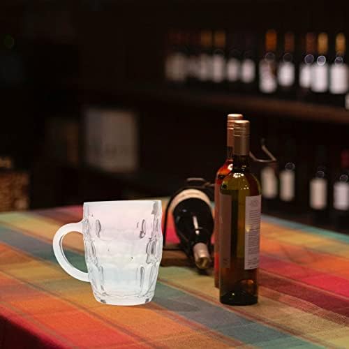 DOITOOL Терариум Стъклени Чаши за Еспресо 3 бр. Стъклени Чаши Бира Прозрачни Чаши за Пиене, Кристално Чиста Чаша за Бира, газирана вода, Напитки С Лед, Коктейли, Прозрачн