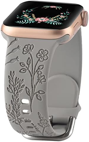 Силиконов каучук с цветен надпис, който е съвместим с Apple Watch 38 мм 40 мм 41 мм за жени и мъже, Меки силиконови спортни гривни