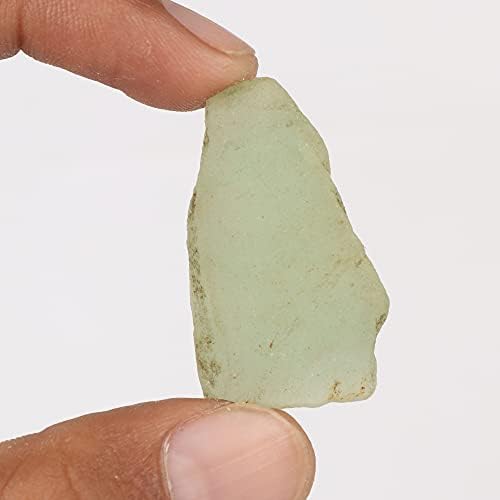 Африкански Натурален Зелен Нефритови Лечебен камък за Акробатика, Лечебен камък 26,55 Карата
