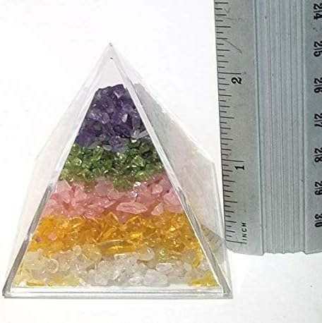 JM Future Пет Елемента са Ръчно изработени от Естествени Камъни и Кристални Бележчица Пирамидка от Скъпоценни Камъни за лечение Духовна Медитация