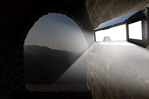 MagicPro Слънчева светлина Сензор За слънчева Батерия Light - 136 Led Външно Охранителна Осветление за Верандата, градина, Алеята пътеки,