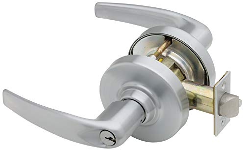 Цилиндрична ключалка Schlage Commercial ND66OME613 Серия ND Grade 1, Функция за заключване на магазина, Дизайн на лост Omega, Бронзова