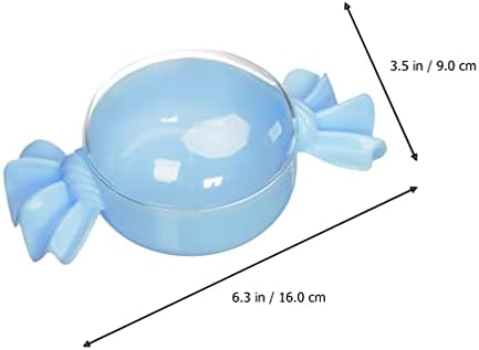 Лабрет Бижута 2 елемента Контейнер под формата на Бонбони Кръгла Кутия с Прозрачна Кутия за Закуски Пластмасови Мъниста