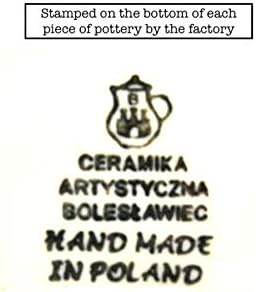 Полска керамична чаша - 11 грама. Пузырчато - Бордо Ягодно - Зелен