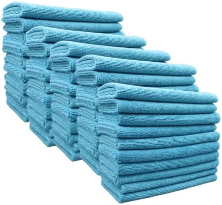 Кърпа за почистване от микрофибър Blysk, Universal, Сверхпоглощающая, Ультрамягкая, гладка, 16 x 16 (синя, 50)