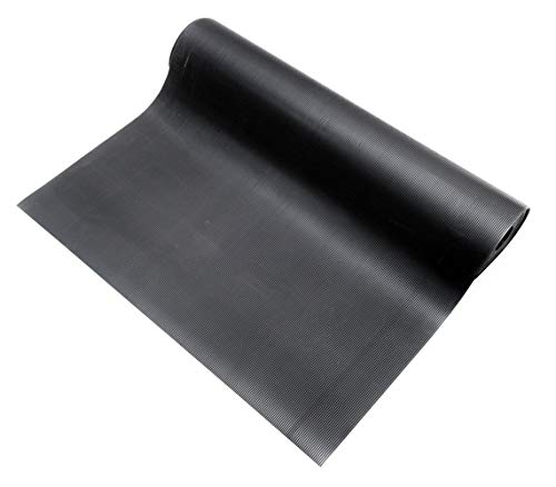 Ролка проводящ подово подложка от PVC Bertech, ширина 3 инча, дължина 40 см, дебелина 0,08 инча, черен
