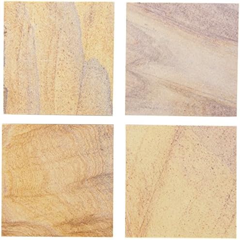 Марка Thirstystone Rainbow, многоцветен Напълно натурален пясъчник - Здрав камък с различни модели, всяка поставка е оригинален