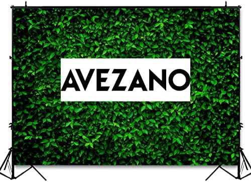 Avezano Зелени Листа честит Рожден Ден на Фон за украса на парти в стил Сафари в Джунглата Фон За Снимки Природата Зелен Селски Тревата, Листата