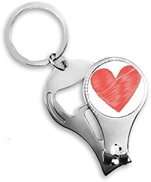 Ножица за нокти във формата на Червени Сърца за Деня на Св. Валентин, Халка За Ключове Отварачка за Бутилки, Машина За Рязане