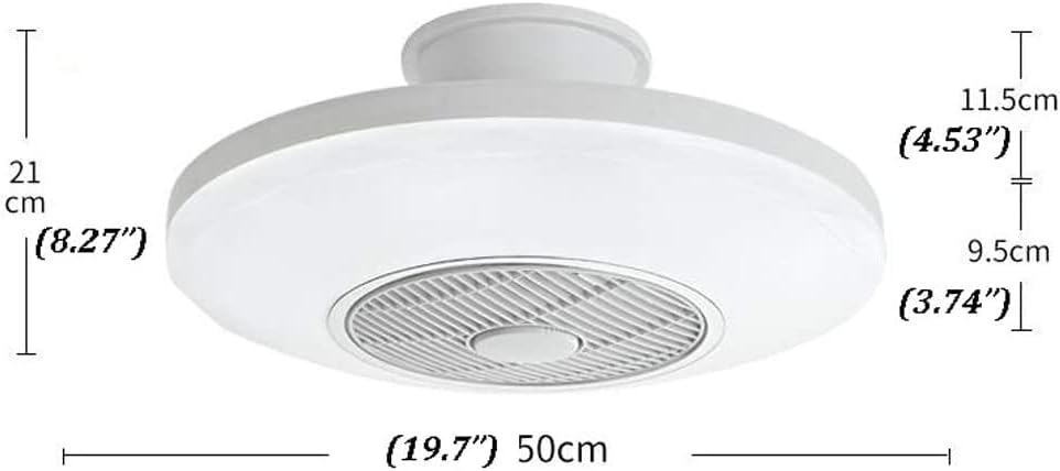 Вентилатор на тавана HALAHAI със Светлината Фен Light 50 см Led Вентилатор на Тавана със Светлината Дистанционно Управление Лампи за Спалня Стая за Домашно Ресторант Трицв
