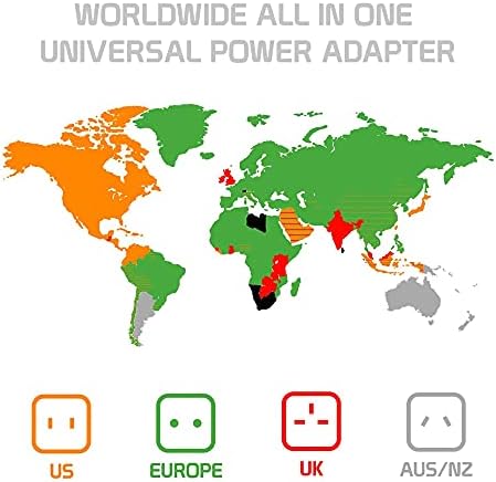 Адаптер за захранване, работи по целия свят за Xiaomi 11i Hyper Charge разнообразни, за 90% от пътувания между САЩ/ЕС/CN/AUS/NZ/UK