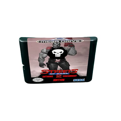 Aditi Streets of Rage 2 Extreme Punishment - 16-битов игри касета MD конзола за MegaDrive Genesis (калъф за САЩ и ЕС)