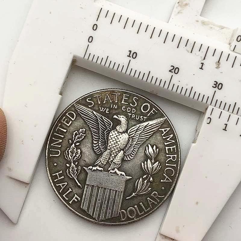 Американската статуя на Свободата 1915 г., са подбрани монета от старинна мед, стара сребърен медал, 30 мм, медна монета,