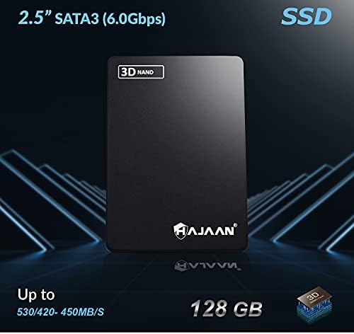 Твърд диск HAJAAN SSD 3D NAND TLC 2,5 инча SATAIII 6gb/с до 520 MB/с Вътрешен Твърд диск за преносим компютър, Таблет, Десктоп компютър
