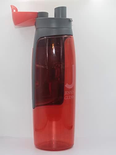 Бутилка за вода, на ръка, с управление (червен)