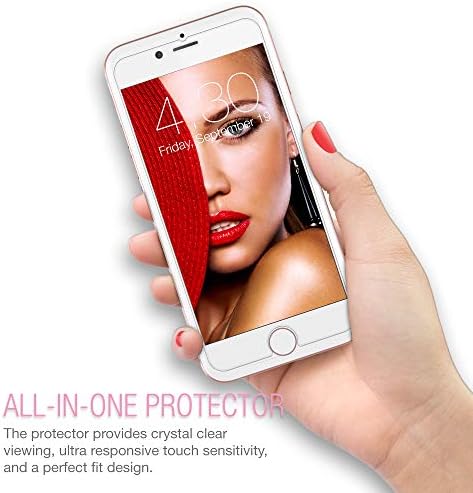 Защитно фолио от закалено стъкло XClear 3-Pack, съвместима с iPhone 8 Plus, iPhone 7 Plus, Удобна за своята практика Стъклена