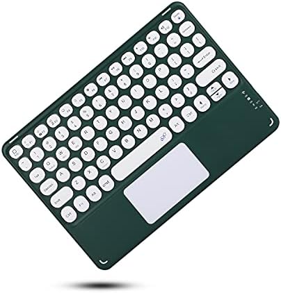 Калъф-клавиатура YEEHi за iPad Pro 12,9 6-ти, 5-ти, 4-ти, 3-то Поколение, Тъчпад, Ретро Кръгъл Клавиш с мишката, Хубаво е с Цветна Клавиатура, Тракпад, Свалящ се капак на Клавиатур