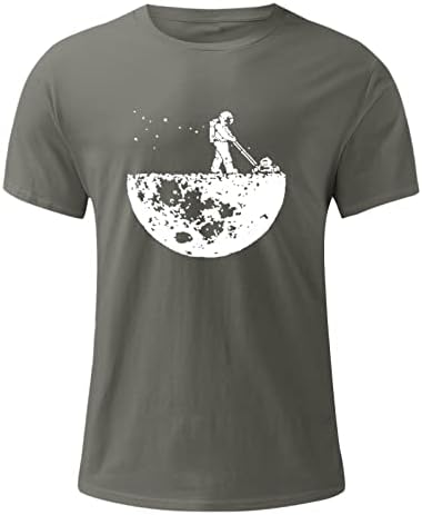 ZDDO Мъжки Солдатская тениска с къс ръкав, потници за мъже, тениски с графичен принтом на Луната, Лятна Спортна тениска за тренировка