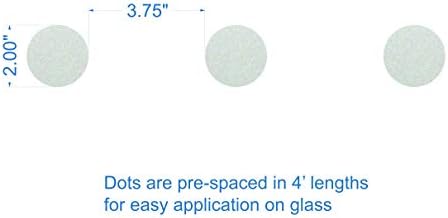 Стъклени Отвличане на вниманието Маркери -Стъклени Етикети за стъклени врати (Кръгове)