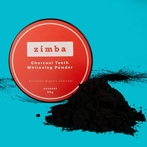 Прах активен въглен Zimba - на Прах, паста за зъби, за избелване на зъбите - Препарат с активен кокосови въглен - Не съдържа