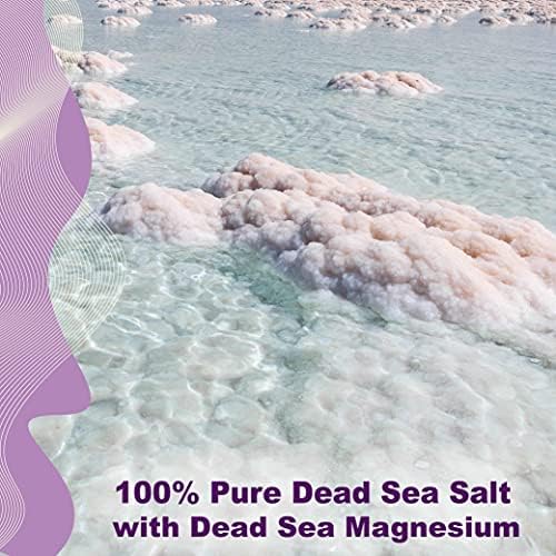 Aromasong За вана за бременни с Мъртвото море, 5 килограма - Натурална лавандула с люспи чист магнезий и минерали - Използва се при бременност