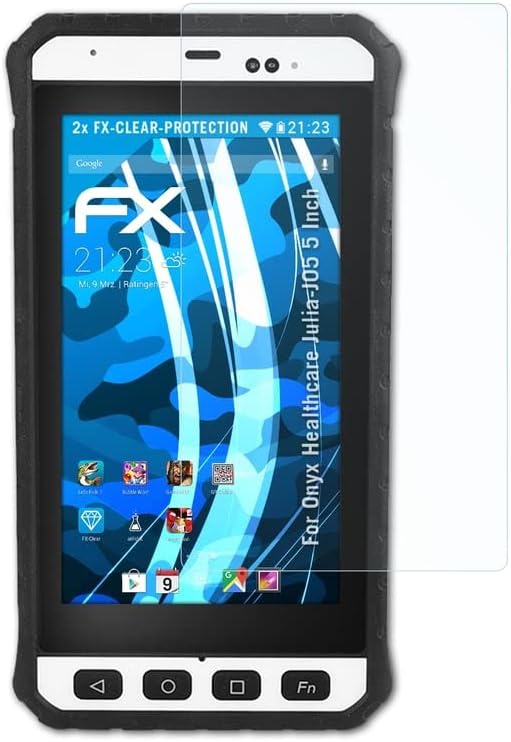 Защитно фолио atFoliX за екрана, която е съвместима с 5-инчов защитен филм Onyx Healthcare На J05, ултра-Прозрачно защитно фолио