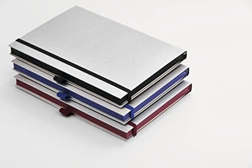 Записная награда Lamy Paper blanco формат А5 твърди корици формат 810 DIN A5 (145 x 210 мм) от полиран метал, без управници, 192 страници