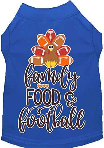 Тениска за кучета с Трафаретным принтом за семейство, хранене и футбол Черно XL